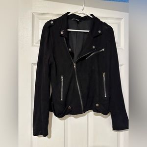 Suede Moto Jacket